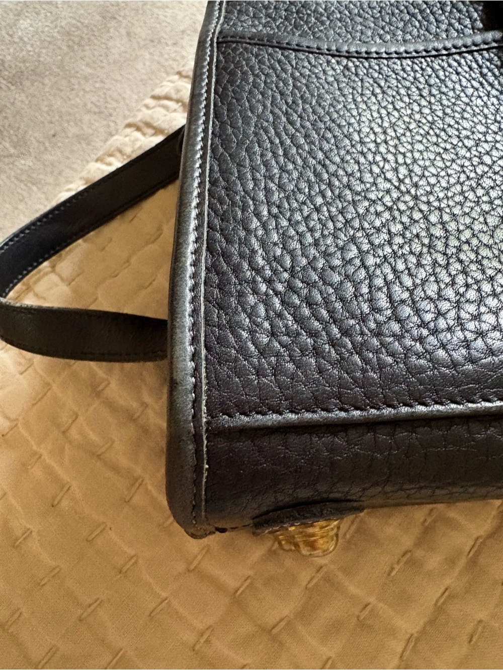 Dooney & Bourke Black Pebbled Leather Flap Crossbody - Picture 16 of 16